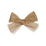 Knot Hairbands Tulle Bow Clip / Rose Gold