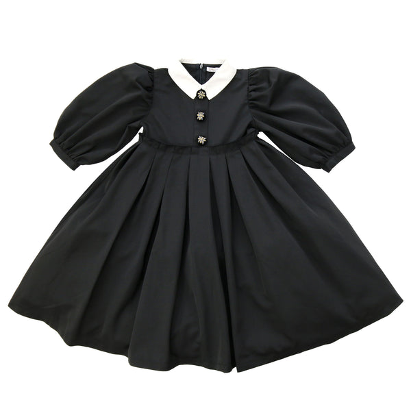 Coco Blanc Taffeta Dress Black – BABY ELAINE