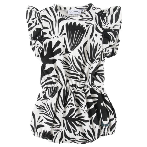 Loud Apparel Surf Romper Girl Floral Abstract Aop