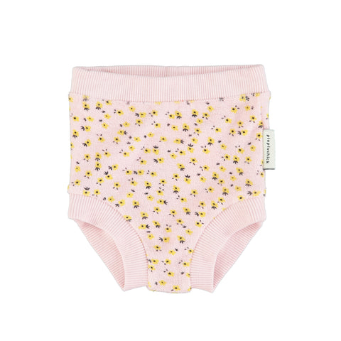 Piupiuchick Baby Blommers | Light Pink W/ Yellow Flowers