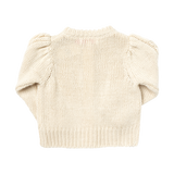 Pink Chicken Girls Cable Constance Sweater - Cream