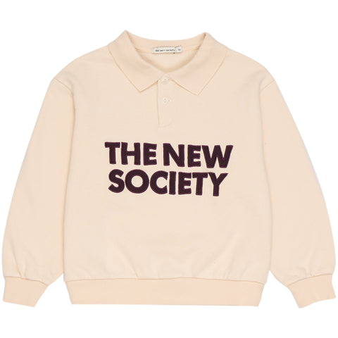 The New Society Dario Polo Sweater Sand