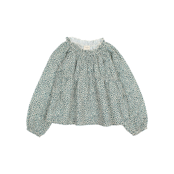 Buho Speckle Blouse Alpine Green