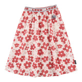 Loud Apparel Perfume Skirt Midi Flower Aop
