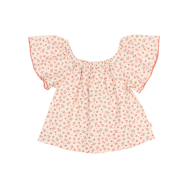 Buho Picnic Blouse Coral