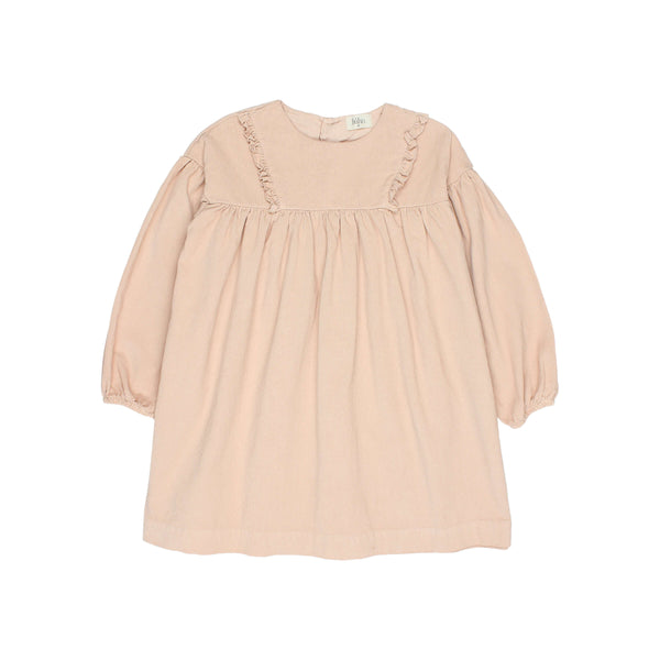 Buho Soft Velour Dress Rose