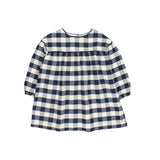 Buho Gingham Dress Navy