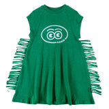 Loud Apparel Belvedere Dress Loose Fit Raglan Green