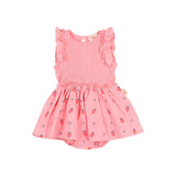 Buho BB Strawberry Combi Dress Sugar Pink