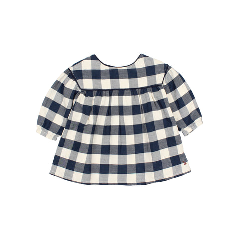 Buho BB Gingham Dress Navy
