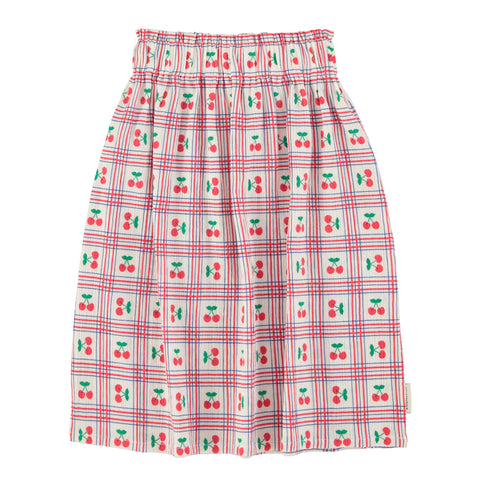 Piupiuchick Long Skirt Lilac W/ Cherries Allover