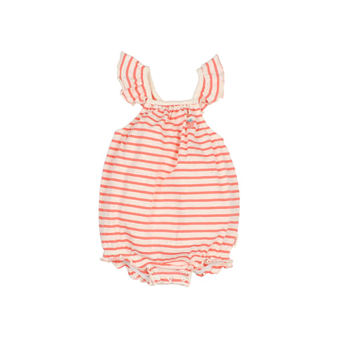 Buho BB Stripes Romper Coral