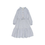 Buho Fall Maxi Dress Soft Blue