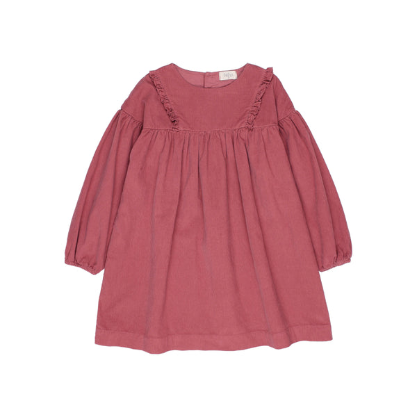 Buho Soft Velour Dress Blush