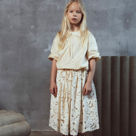 Unlabel Nell Skirt Ivory Embroidery