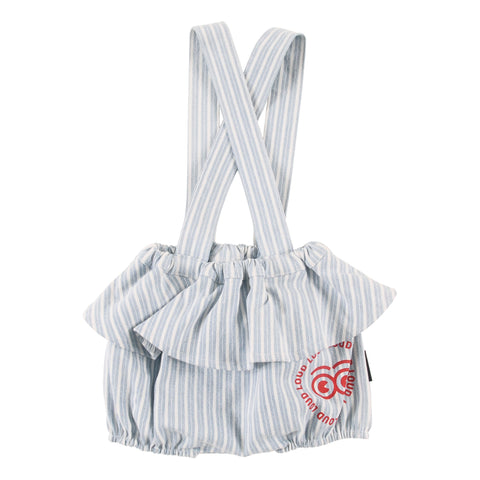 Loud Apparel Pino Baby Girl Bloomers Mid Blue Stripe