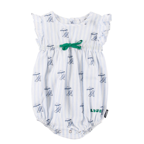Loud Apparel Laguna Girl Romper Loose Fit Deckchair Aop