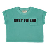 Piupiuchick T'Shirt Turquoise W/ "Best Friend" Print