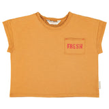 Piupiuchick T'Shirt Camel W/ Strawberry Print