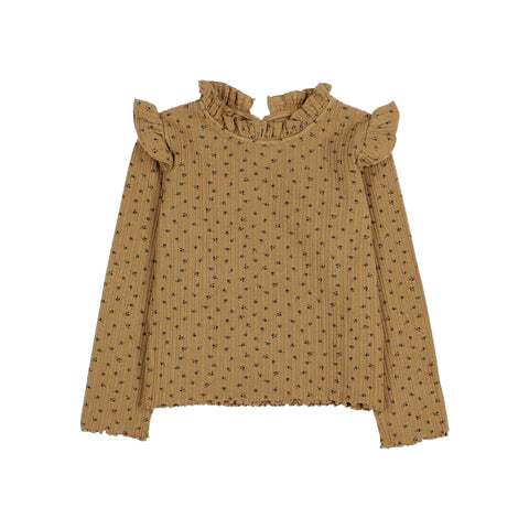 Buho Fall Rib T-Shirt Ocre