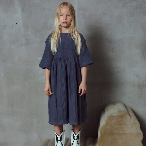 Unlabel Fleur Dress Grey Blue