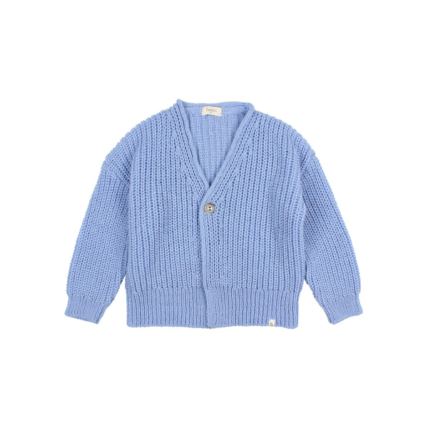 Buho Soft Knit Cardigan Soft Blue