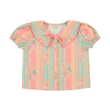 Bebe Organic Florence Blouse Floral Stripe