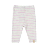 Tocoto Vintage Baby Knitted Leggins Stripes Dark Pink