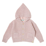 Tocoto Vintage Baby Hooded Cardigan Pink