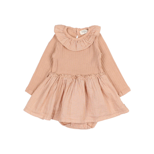 Buho BB Lurex Combi Dress Apple Blossom