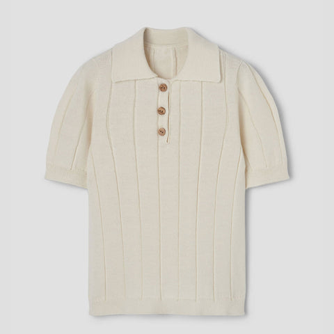 Popelin Off-White Polo Shirt