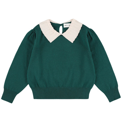 Morley Zamora Girls Cropped Pull Dark Adventurine