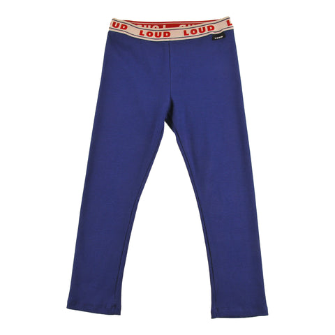 Loud Apparel Leggings Loud Elastic Waist Blue Navy