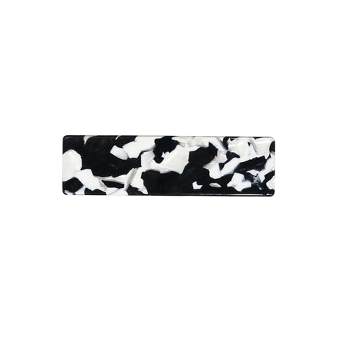 Knot Hairbands Marbleized Barrette // Black