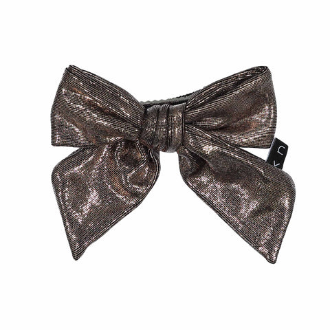 Knot Hairbands Glimmer Bow Clip // Bronze
