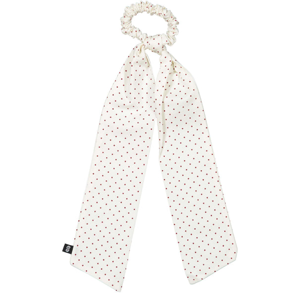 Knot Hairbands Pebble Scrunchie // Red Dot