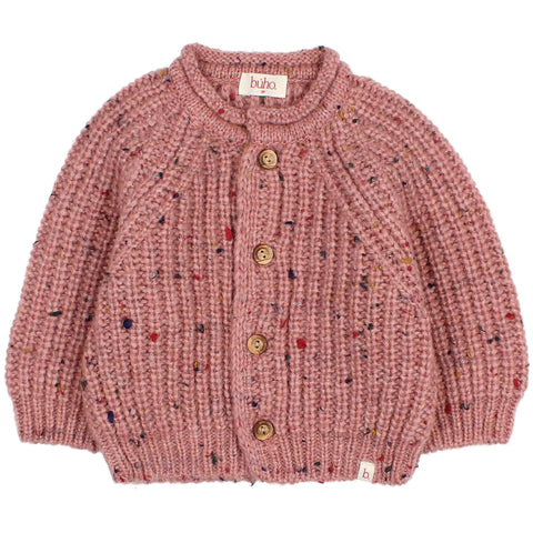 Buho BB Botonato Cardigan Peony