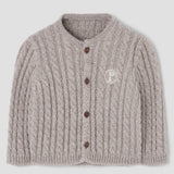Popelin knitted jacket sand || 57.2