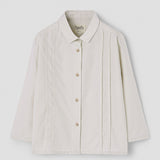 Popelin shirt off-white with casing || 22.1