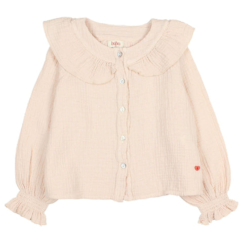Buho Plumeti Blouse Cream Pink