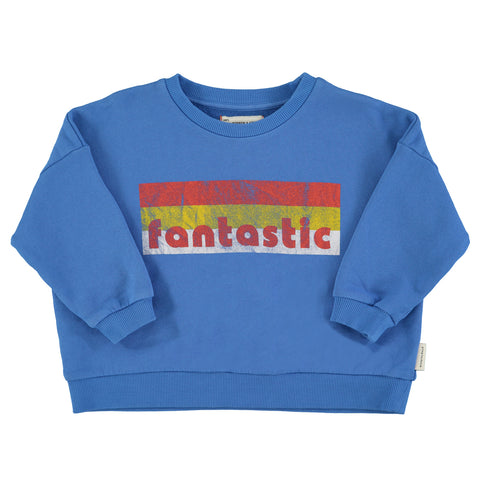 Piupiuchick Sweatshirt | Blue W/ "Fantastic" Print