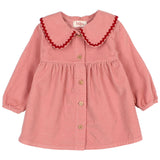 Buho BB Soft Velour Dress Peony
