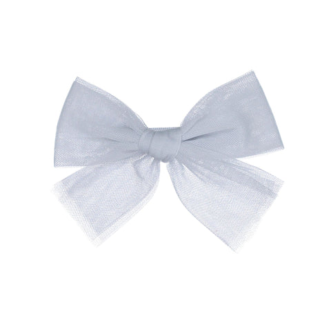Knot Hairbands Tulle Bow Clip // Blue