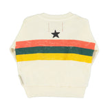 Piupiuchick Sweatshirt | Ecru W/ Multicolor Stripes Print