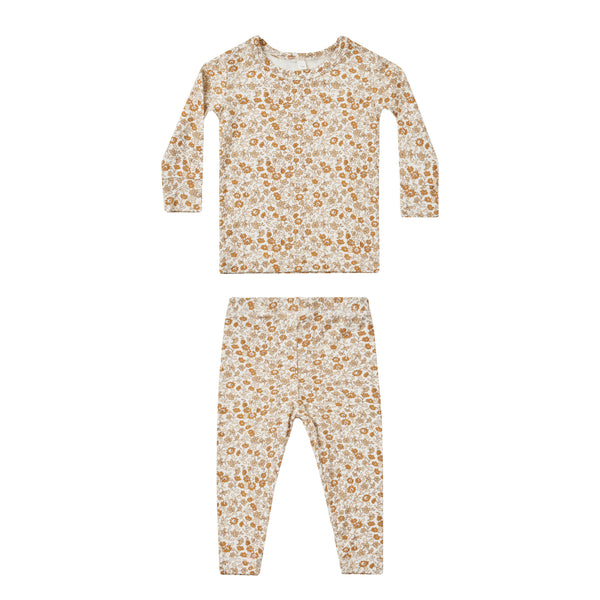 Quincy Mae Bamboo Pajama Set || Marigold
