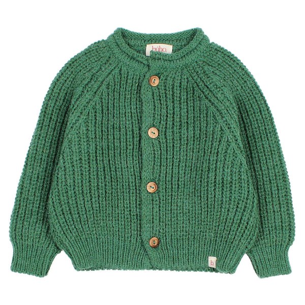 Buho BB Soft Knit Cardigan Forest Green by Búho Barcelona