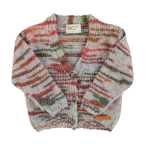 Piupiuchick Knitted Cardigan | Multicolor Grey