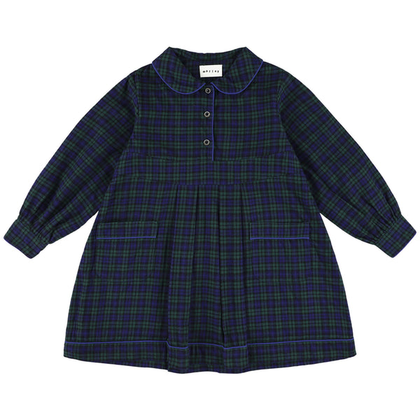 Morley Zuri Long Girls Sleeve Dress Bleu
