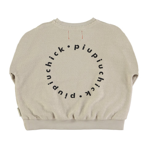 Piupiuchick Logo Sweatshirt | Ecru
