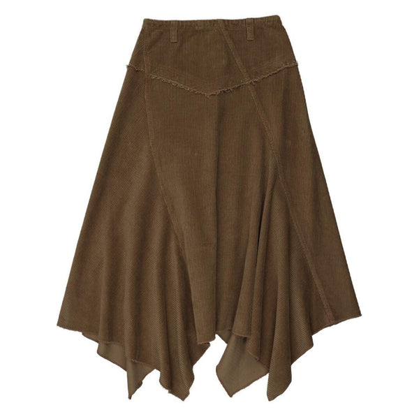 Coco Blanc Corduroy Skirt Camel